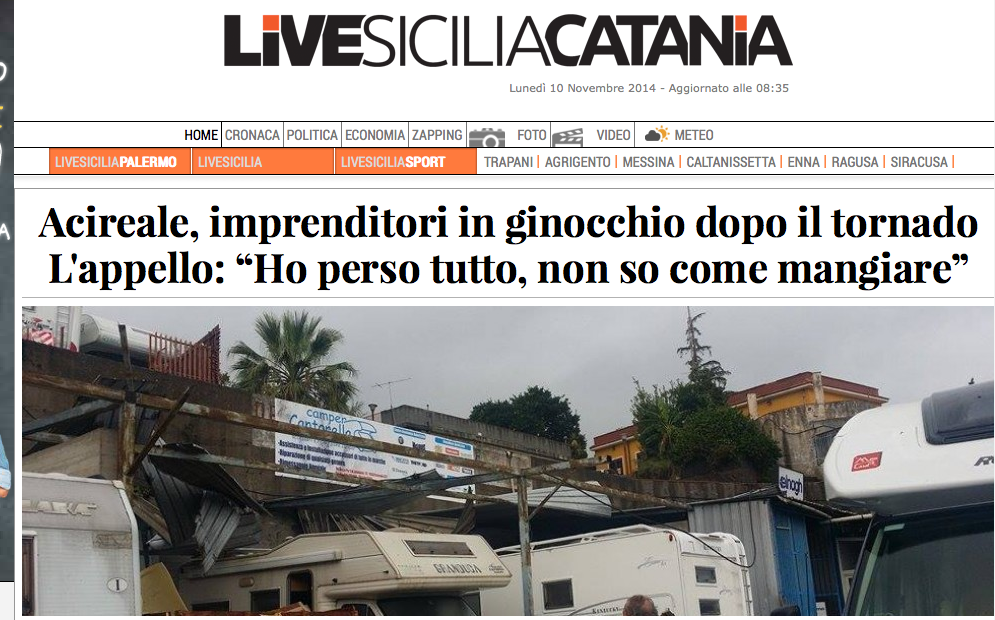#TORNADOACIREALE Imprenditori in ginocchio: “Non sappiamo come mangiare”