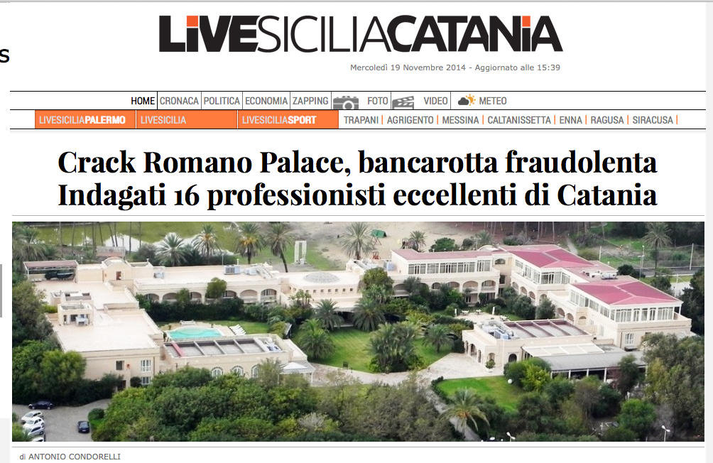 TERREMOTO A CATANIA – CRACK ROMANO PALACE INDAGATI 16 PROFESSIONISTI ECCELLENTI