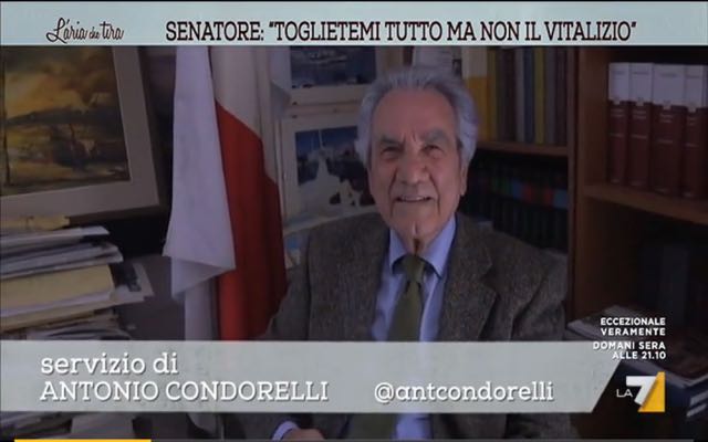 INTERVISTA CHOC “Toglietemi tutto ma non il vitalizio di 9mila euro al mese”